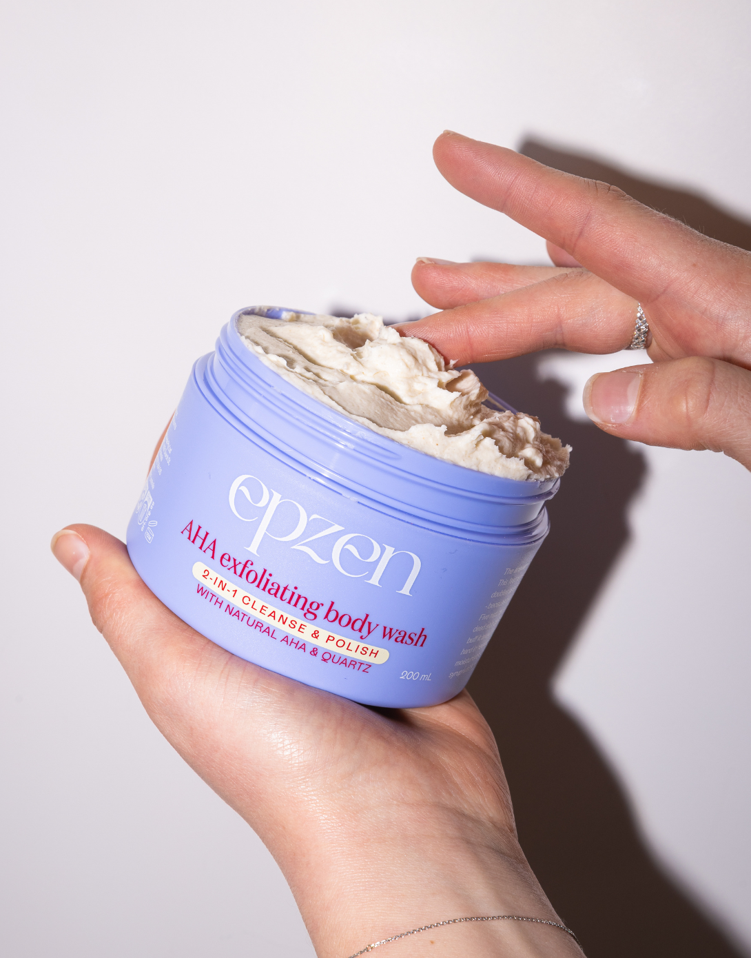 AHA exfoliating body wash